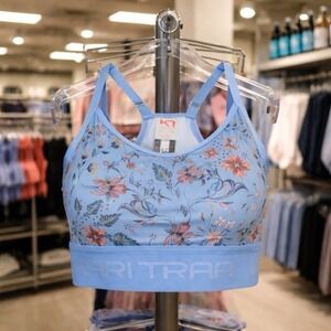Kari Traa Froya Floral Racerback Sports Bra Athletic Running Workout Capsule S